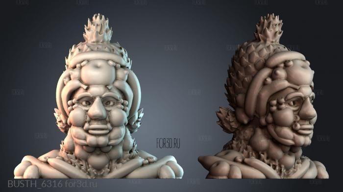 BUSTH_6316 stl model for CNC