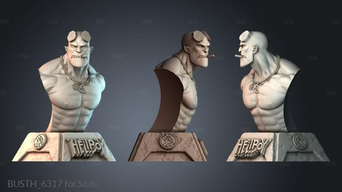 BUSTH_6317 stl model for CNC