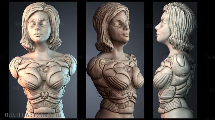 BUSTH_6319 stl model for CNC