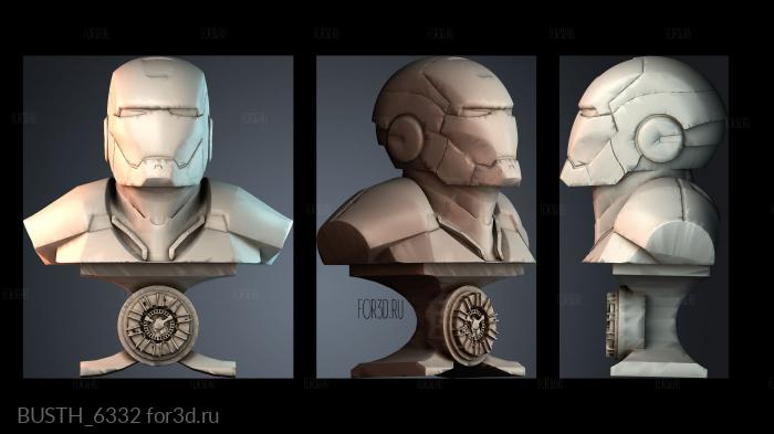 BUSTH_6332 stl model for CNC