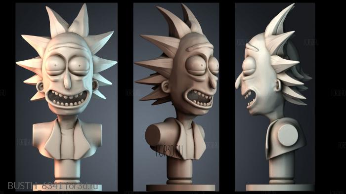 BUSTH_6341 stl model for CNC