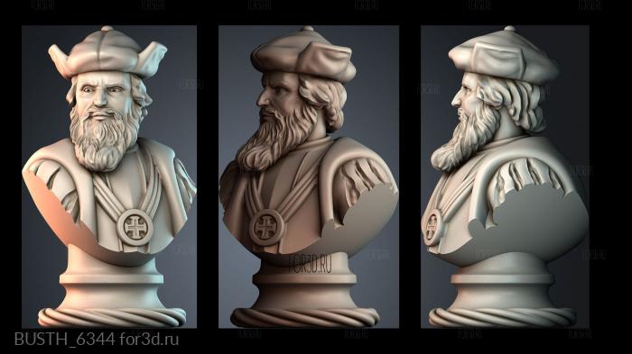 BUSTH_6344 stl model for CNC