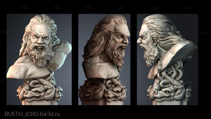BUSTH_6345 stl model for CNC