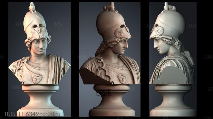 BUSTH_6349 stl model for CNC