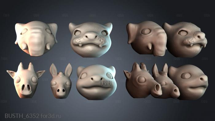 BUSTH_6352 stl model for CNC