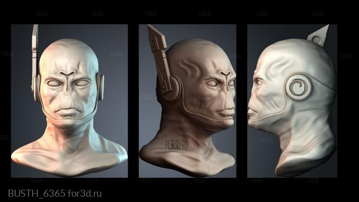 BUSTH_6365 stl model for CNC