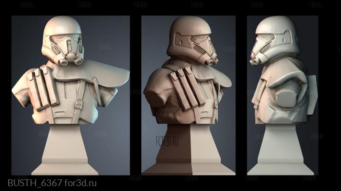 BUSTH_6367 stl model for CNC