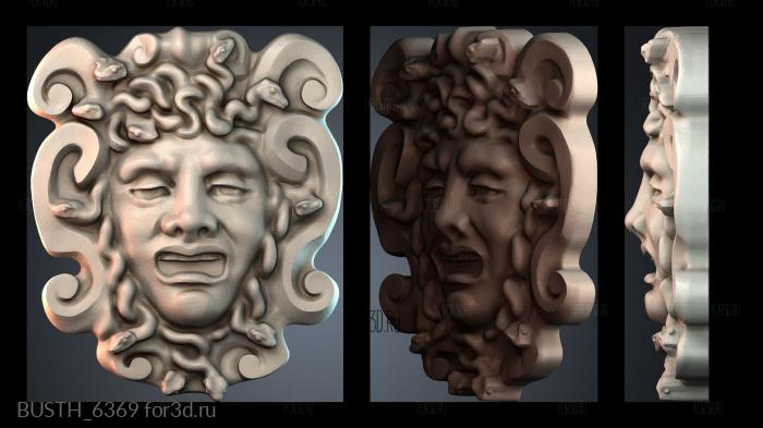 BUSTH_6369 stl model for CNC