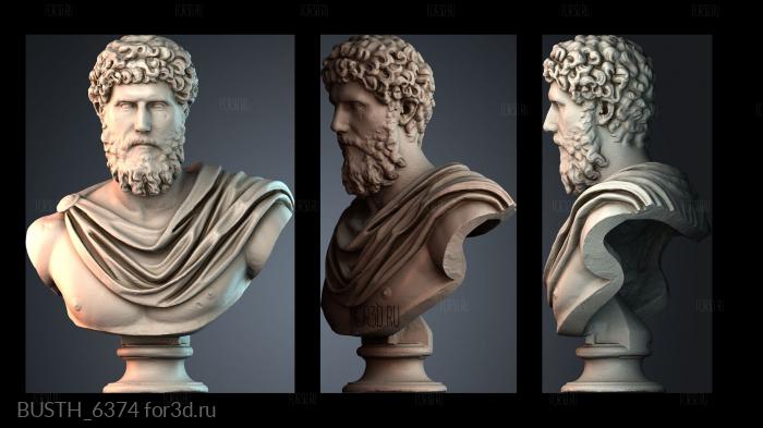 BUSTH_6374 stl model for CNC