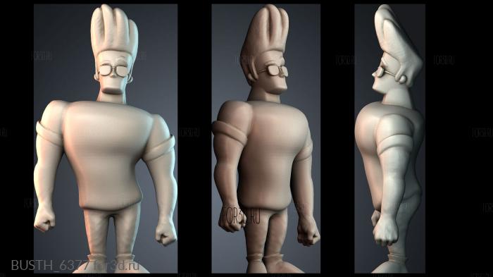 BUSTH_6377 stl model for CNC