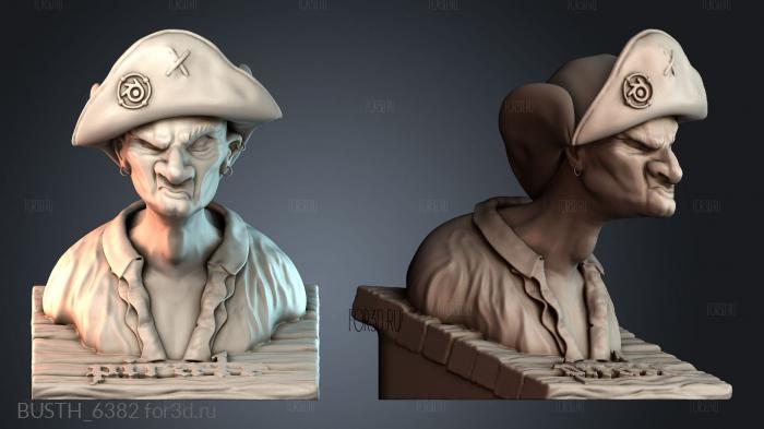 BUSTH_6382 stl model for CNC