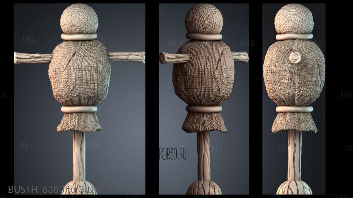 BUSTH_6383 stl model for CNC