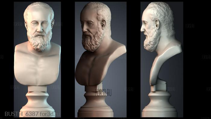 BUSTH_6387 stl model for CNC