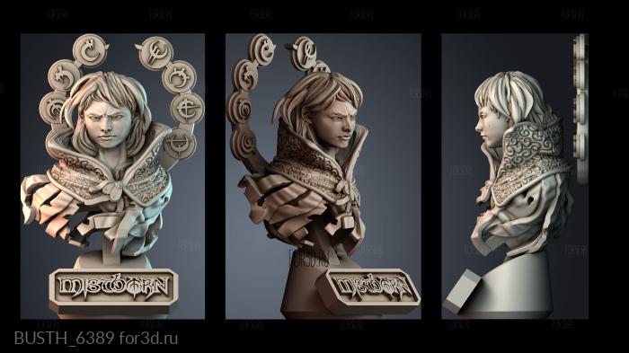 BUSTH_6389 stl model for CNC