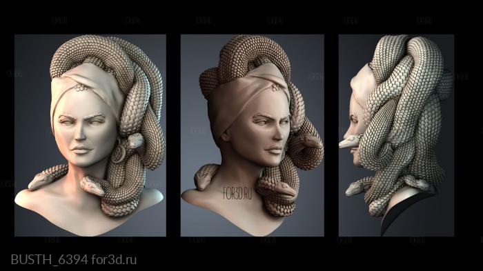 BUSTH_6394 stl model for CNC