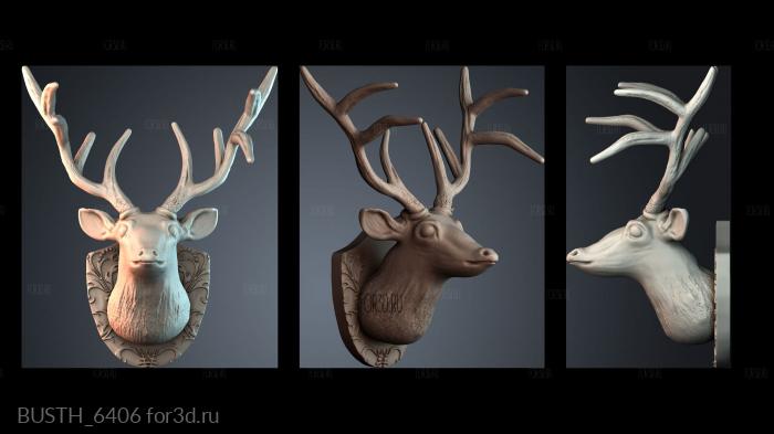 BUSTH_6406 stl model for CNC