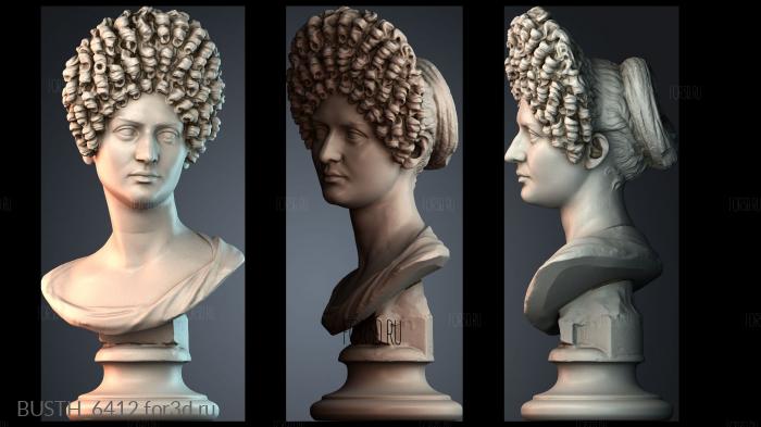 BUSTH_6412 stl model for CNC