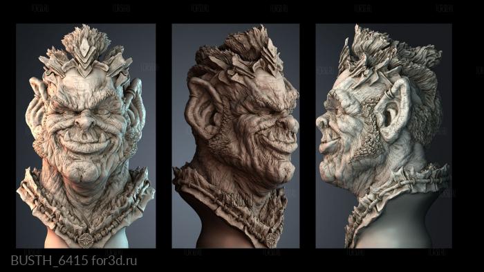 BUSTH_6415 stl model for CNC