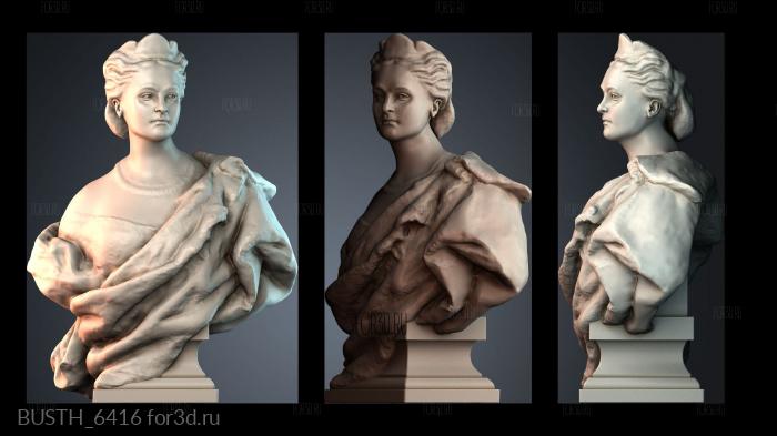 BUSTH_6416 stl model for CNC