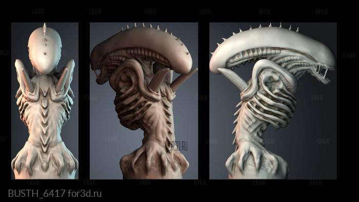 BUSTH_6417 stl model for CNC
