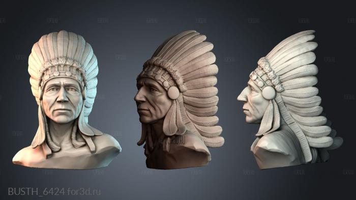 BUSTH_6424 stl model for CNC