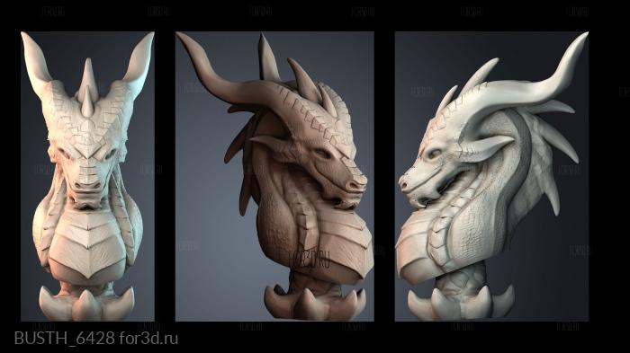 BUSTH_6428 stl model for CNC