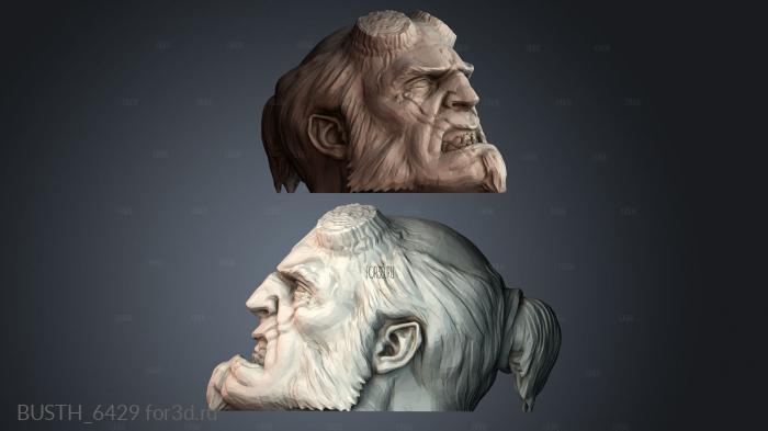 BUSTH_6429 stl model for CNC