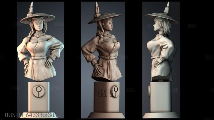 BUSTH_6433 stl model for CNC