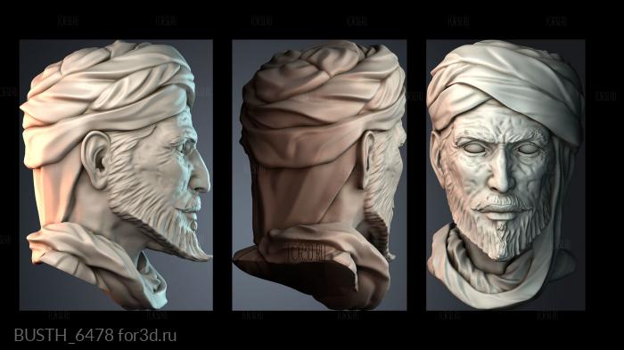 BUSTH_6478 3d stl модель для ЧПУ