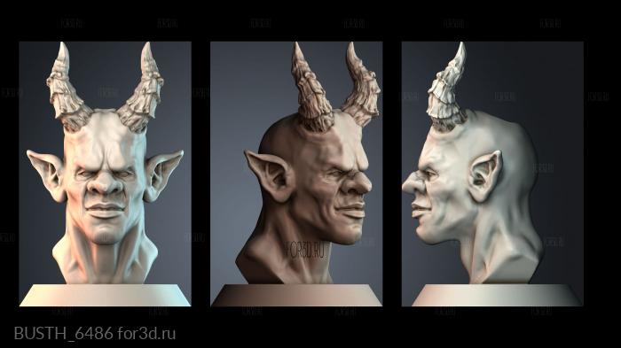 BUSTH_6486 3d stl модель для ЧПУ