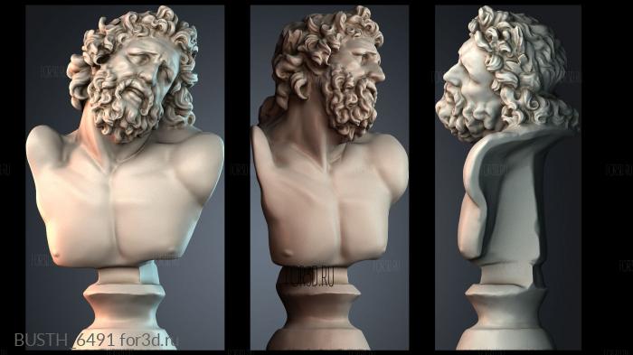 BUSTH_6491 3d stl модель для ЧПУ