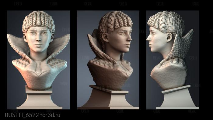 BUSTH_6522 3d stl модель для ЧПУ