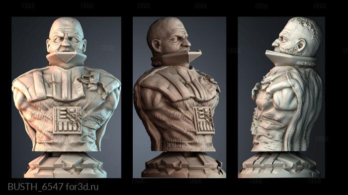 BUSTH_6547 3d stl модель для ЧПУ
