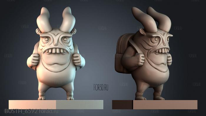 BUSTH_6592 stl model for CNC