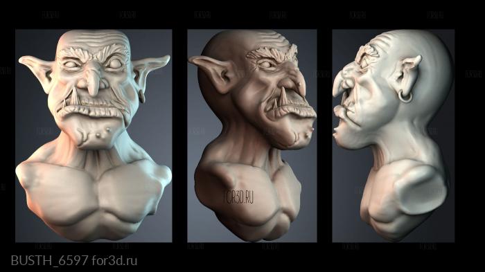 BUSTH_6597 3d stl модель для ЧПУ
