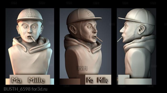 BUSTH_6598 3d stl модель для ЧПУ