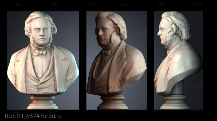 BUSTH_6674 stl model for CNC