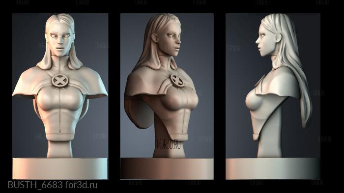 BUSTH_6683 stl model for CNC