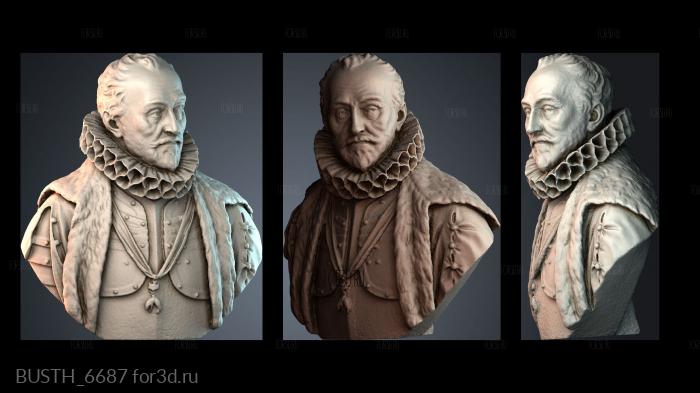 BUSTH_6687 3d stl модель для ЧПУ