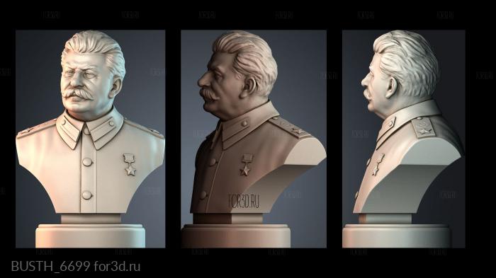 BUSTH_6699 3d stl модель для ЧПУ