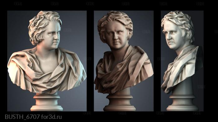 BUSTH_6707 stl model for CNC