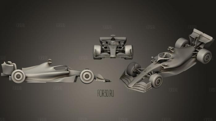 F1 2022 Mercedes Livery stl model for CNC