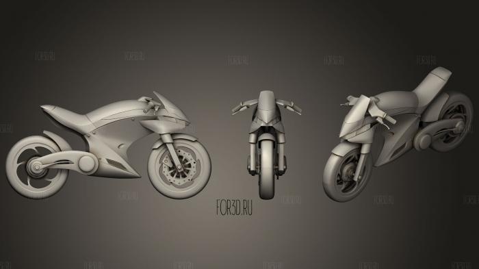 Free Concept Sport Bike stl model for CNC