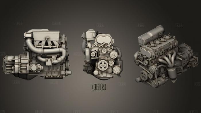Nissan Altima Hybrid 4 Cylinder Engine stl model for CNC
