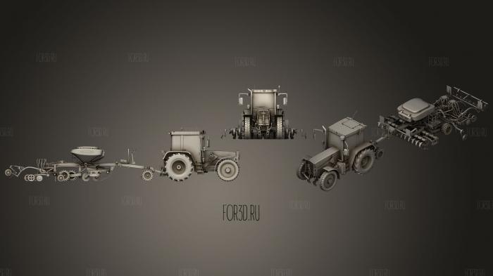Tractor with Seed Drill 3