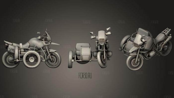 PUBG Motorcycle Official stl model for CNC