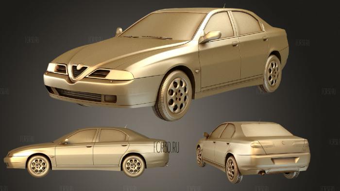 Alfa Romeo 166 (Mk1) 1998 stl model for CNC