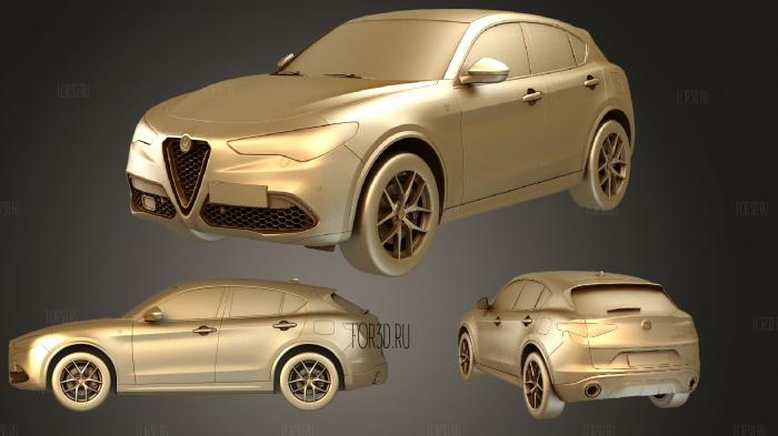 Alfa Romeo Stelvio Ti 2020 stl model for CNC