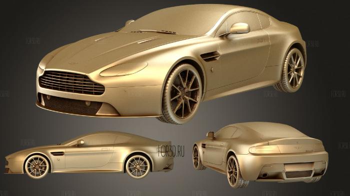 Aston Martin V8 Vantage S 2015 stl model for CNC