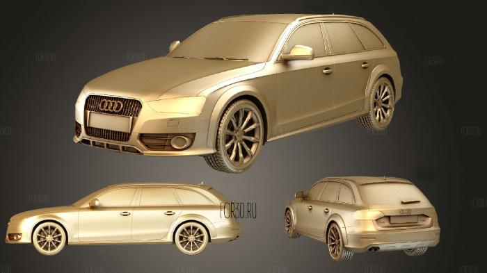 Audi A4 Allroad 2013 set stl model for CNC